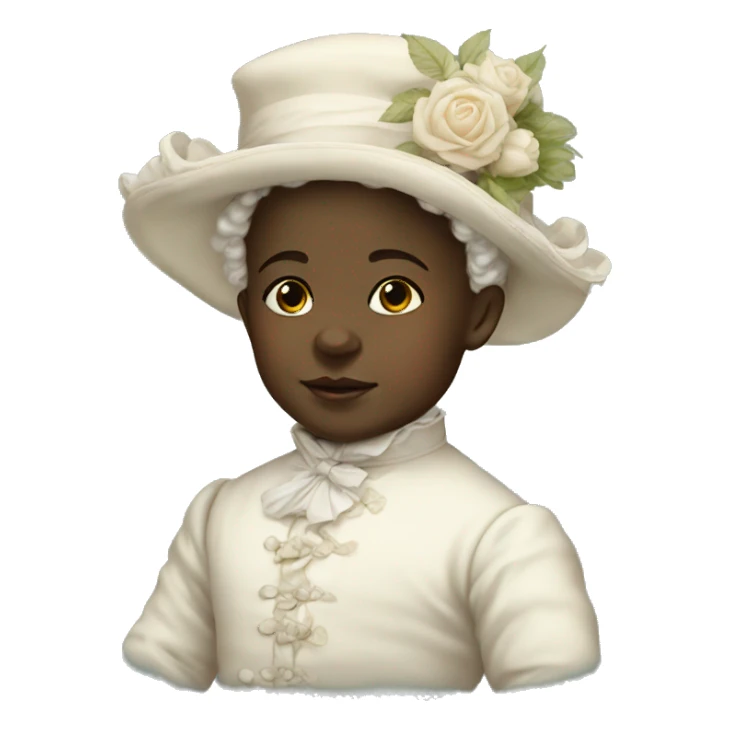 victorian white baby sticker