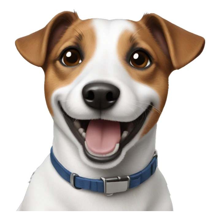 Jack Russell smiling sticker