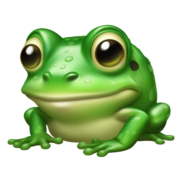 Frog kissing sticker