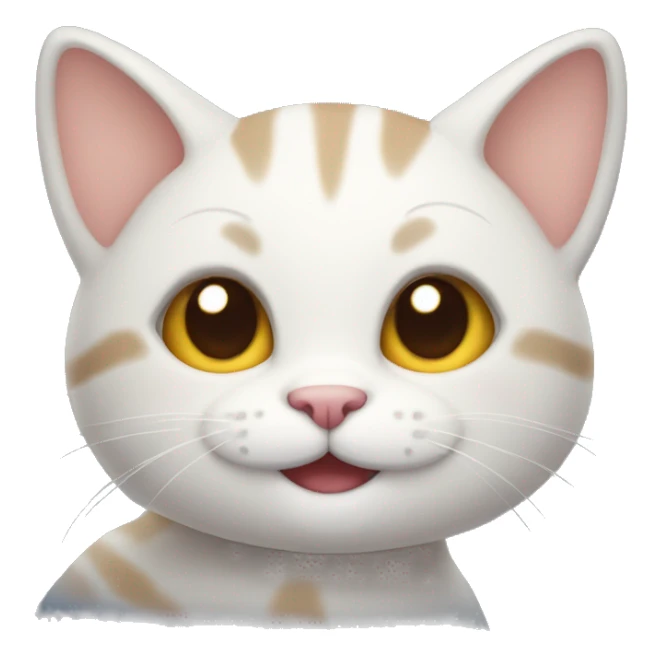 cute cat smiling sticker