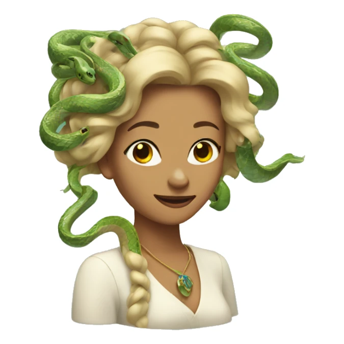 Lady with snakes in hair  sticker
