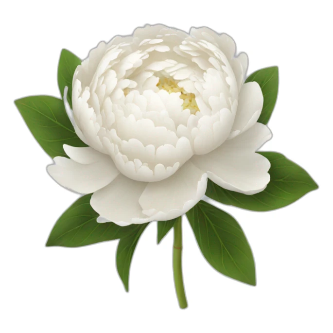 White peony bouquet sticker