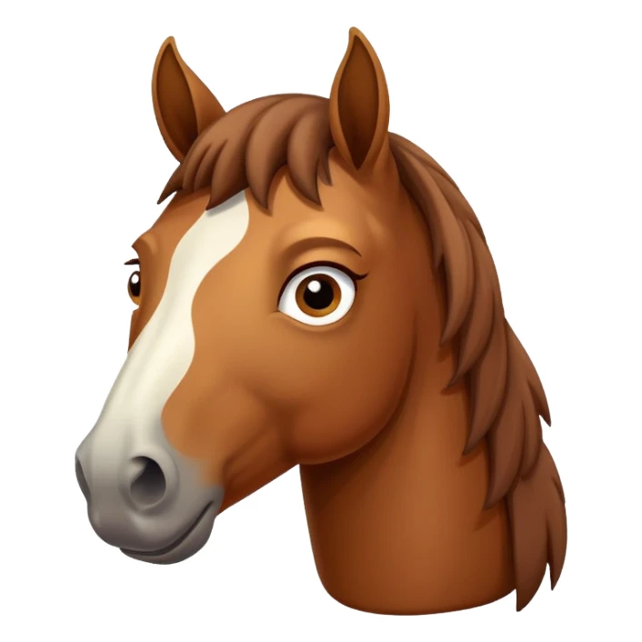 confused horse sticker