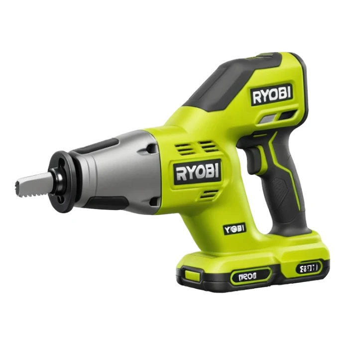 RYOBI ONE+ 18V Cordless Reciprocating saw battery  sticker