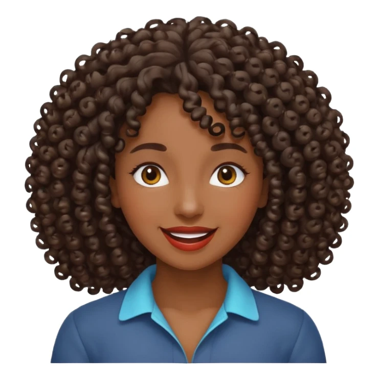 Cacheada apaixonada  sticker