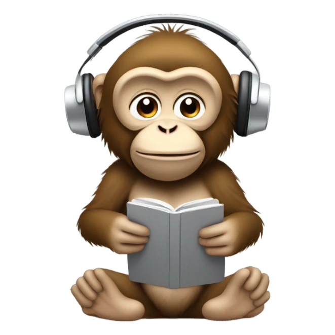 Snow monkey at concert sticker