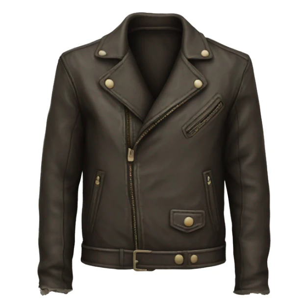 distressed leather jacket sticker