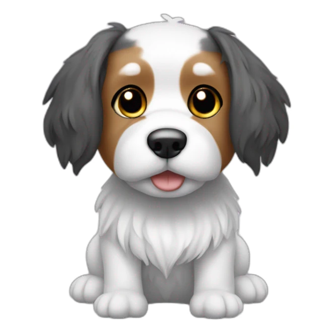 yorkshire toy floppy ears sticker