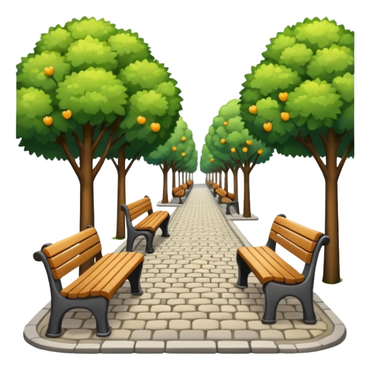 city street with small park sticker