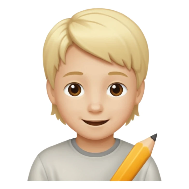 Blonde kid  doing this ⁶🤷⁷ sticker