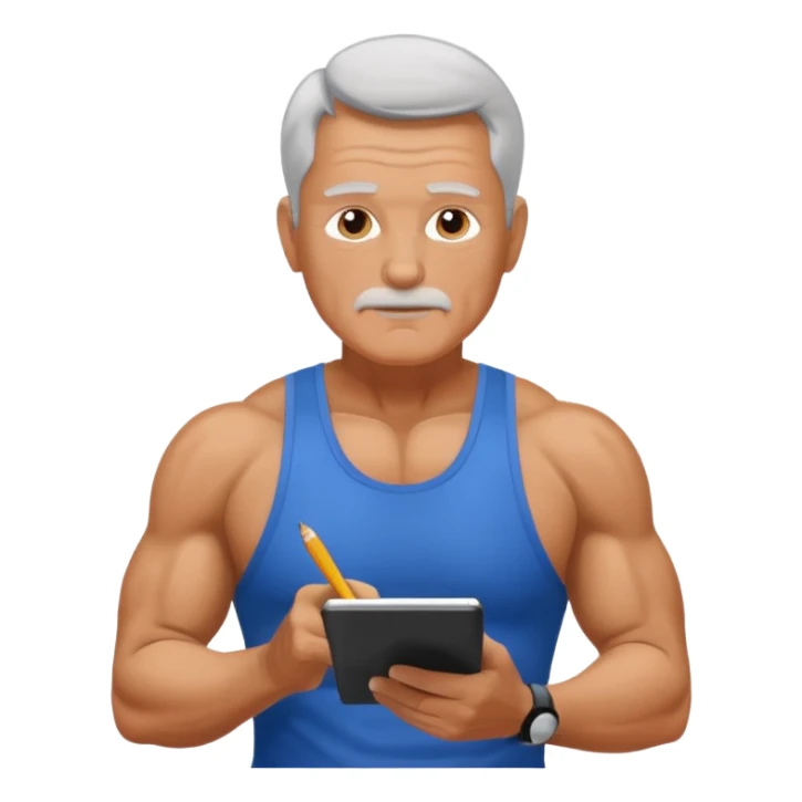 gym daddy older and write there on top sticker