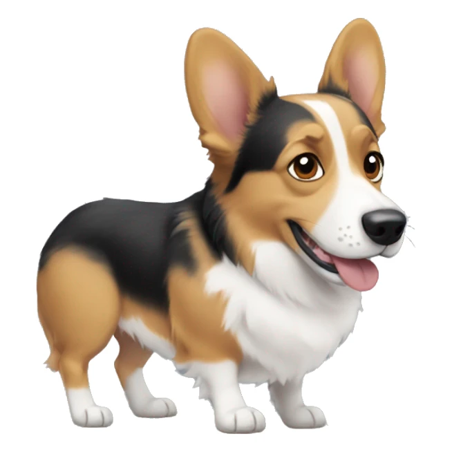 Corgi and Australian Shepard mix sticker