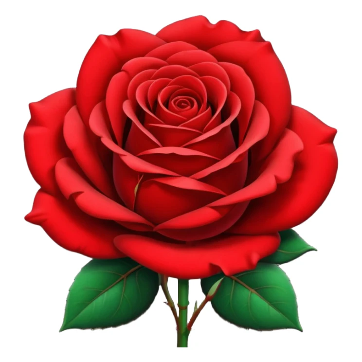red and black  mix half  rose sticker