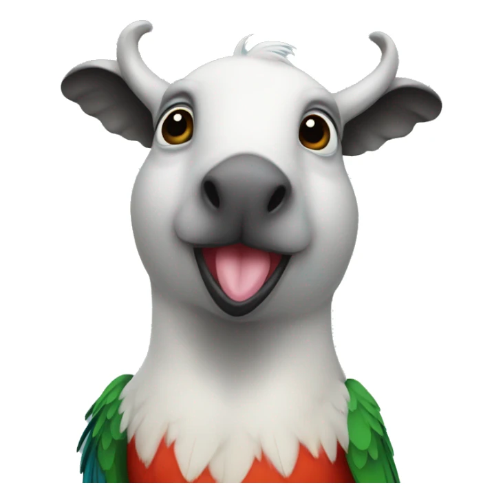 moo deng parrot sticker