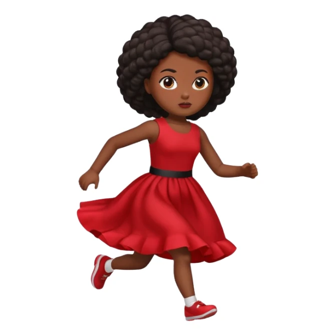 corriendo muñeco negro sticker