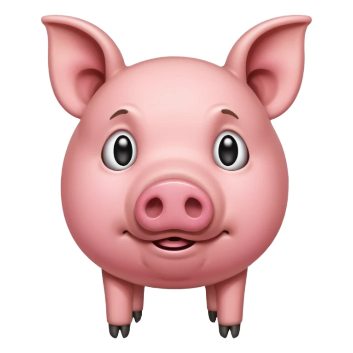 Starving pig sticker