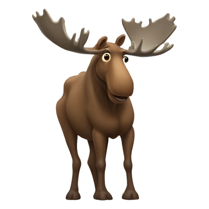 A moose full body sticker
