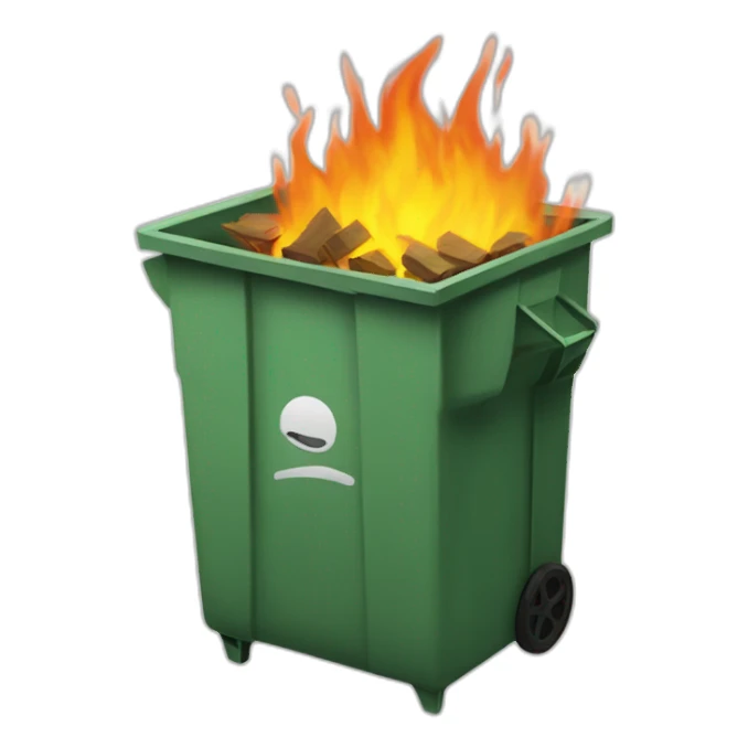 dumpsterfire sticker
