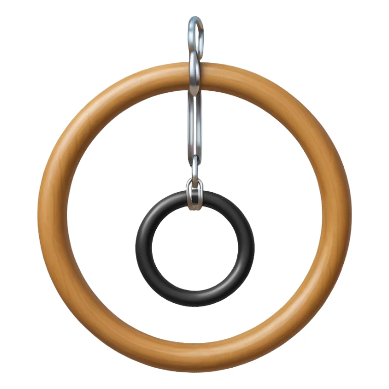 Gymnastic rings sticker