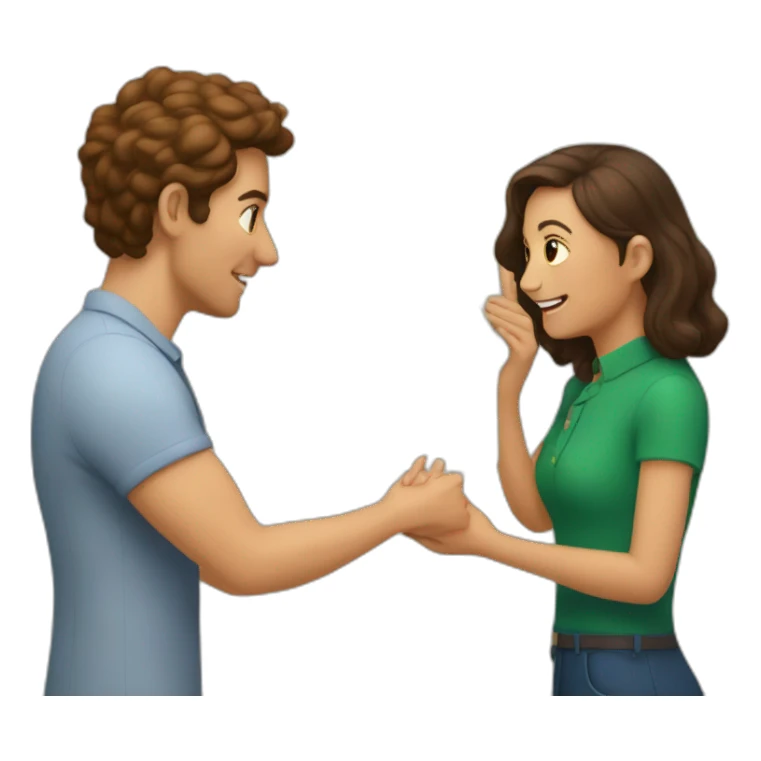 couple playing parchis sticker