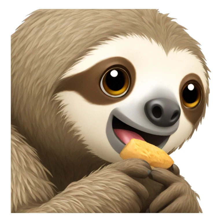 Sloth wanting food sticker