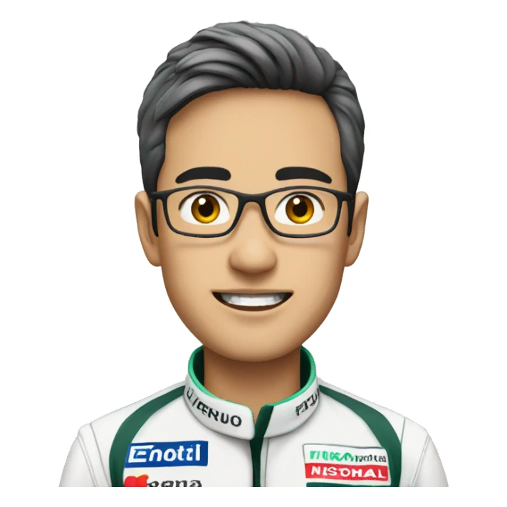 formula 1 driver asian mercedes sticker