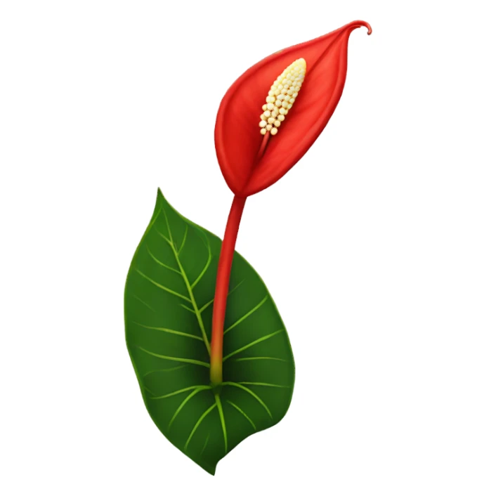 anthurium flower sticker