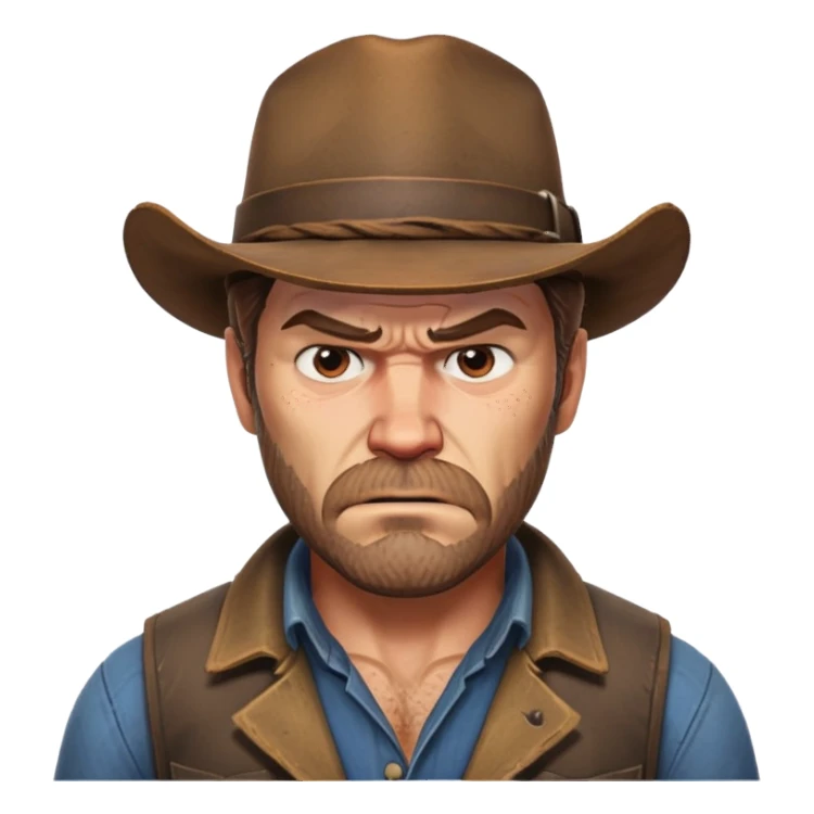 Arthur Morgan angry sticker