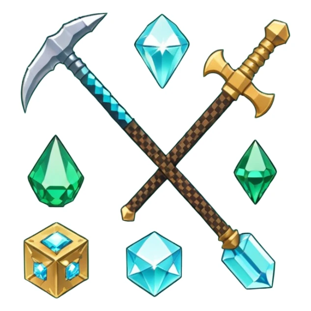 minecraft items sticker