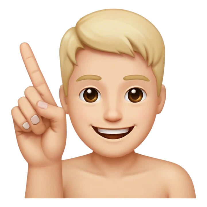 Happy face with middle finger sticker