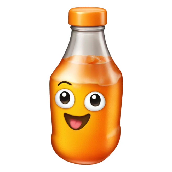 Poppi soda orange flavor sticker