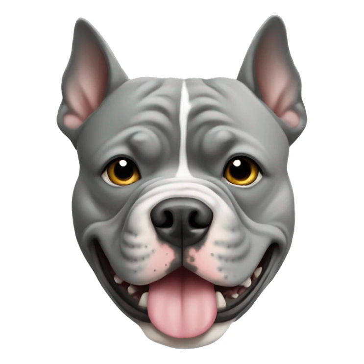 Grey American bully  sticker