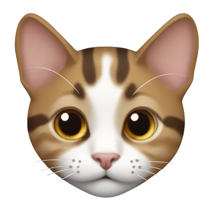 Brown and white tabby laying sticker