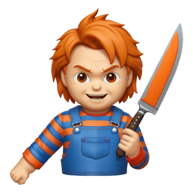 Un emojin de chuky sticker