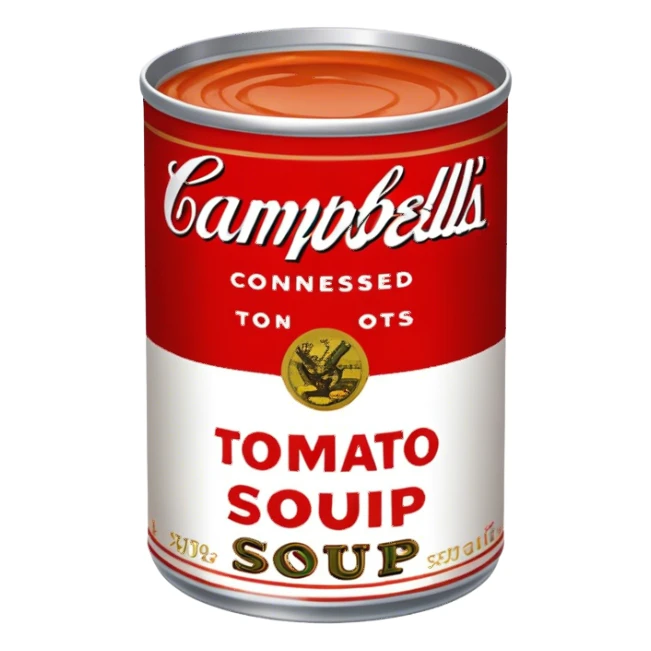 Campbell’s tomato soup sticker