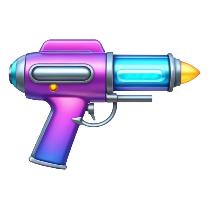 colorful plasma ray gun sticker