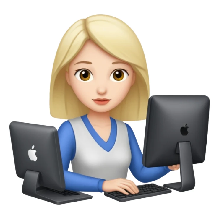 WOMEN COMPUTER sticker