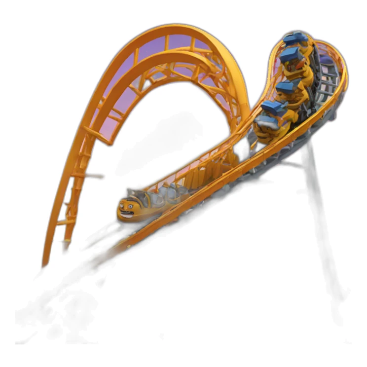 rollercoaster with october 29 calendar sticker