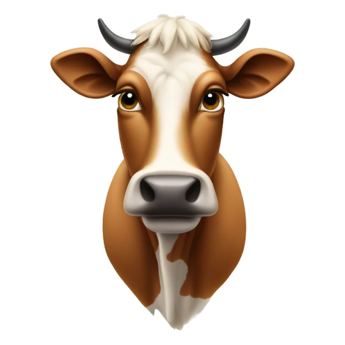 Kuh mit Blindenstock sticker