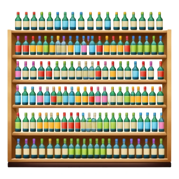 Supermarket liquor section sticker