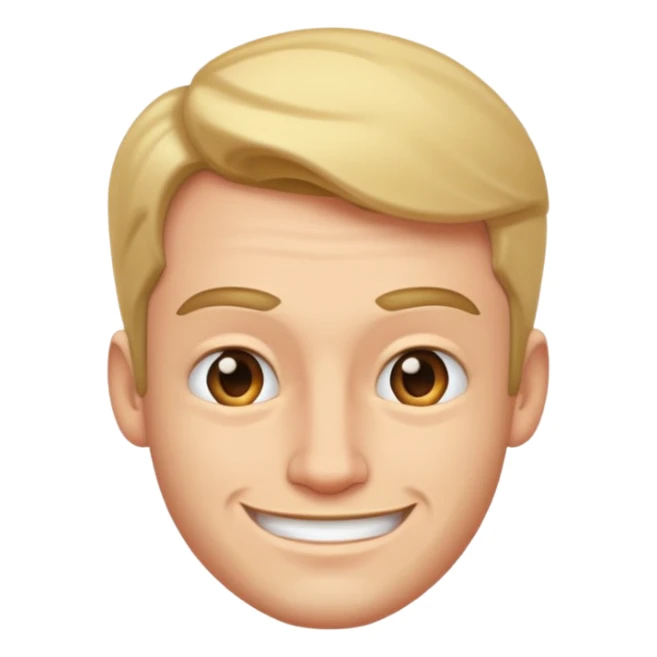 Smug smirking guy sticker