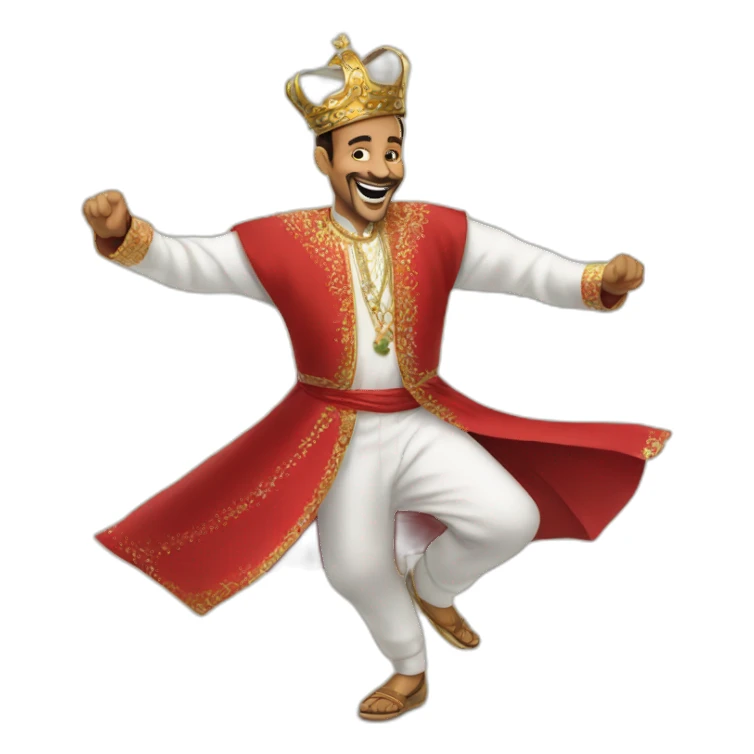 King of Morocco dancing sticker