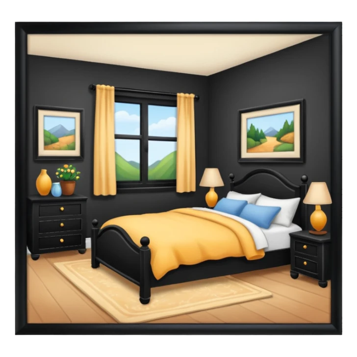 bedroom picture sticker