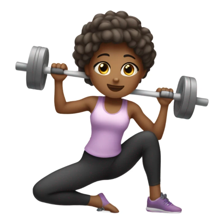 A girl exercising  sticker