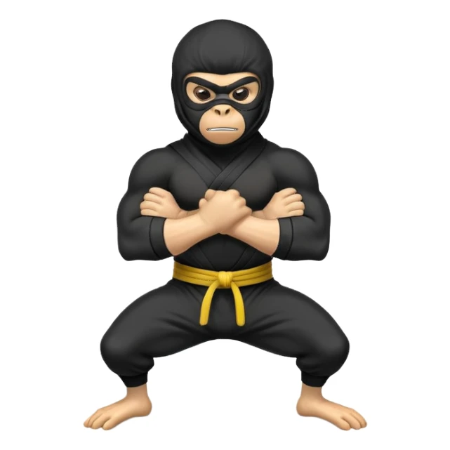 Ninja monkey  sticker