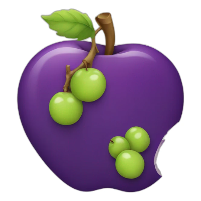 apple-logo-but-grape sticker