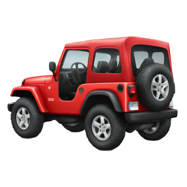 Red jeep sticker