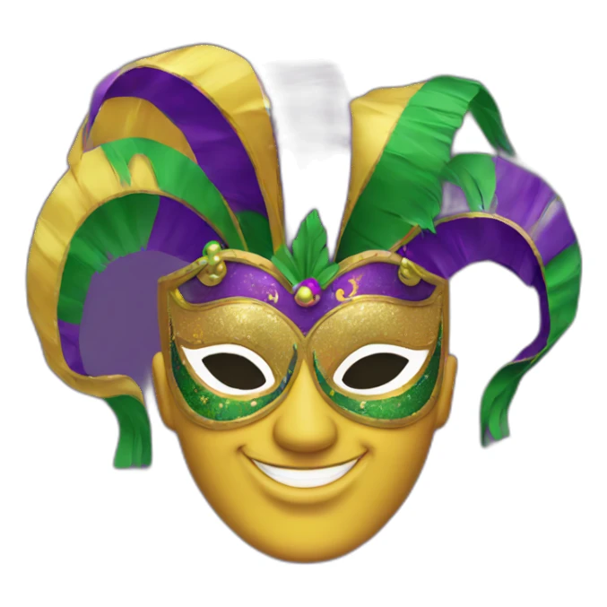 Mardi gras flash sticker