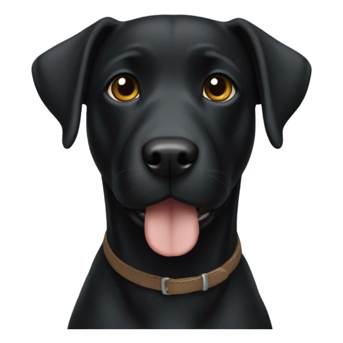 Labrador black terrier mix sticker