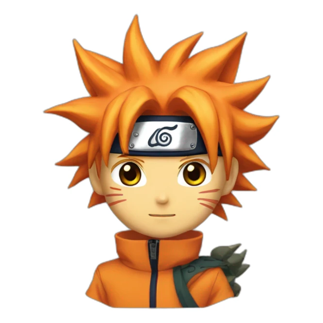 Naruto with kurama sticker